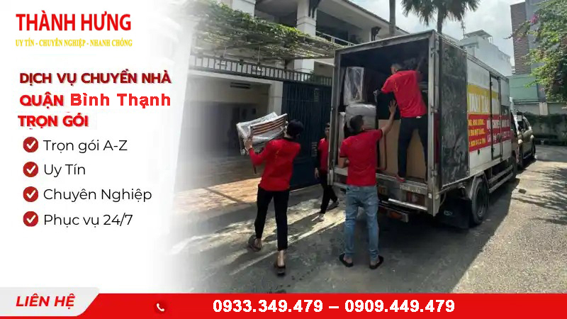 Dịch vụ chuyển nhà trọn gói Quận Bình Thạnh chuyên nghiệp, đóng gói kỹ lưỡng, an toàn